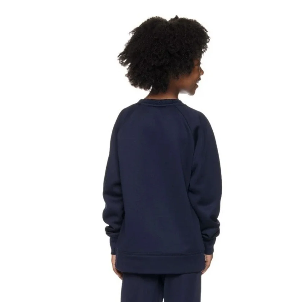 Reebok Boys Navy Blue Fleece Crewneck Sweatshirt Size Small (6-7) NWT